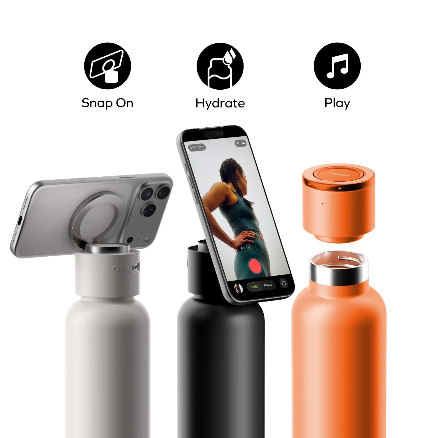 1-Vibe Bottle Magnetic Wireless Speaker Flask