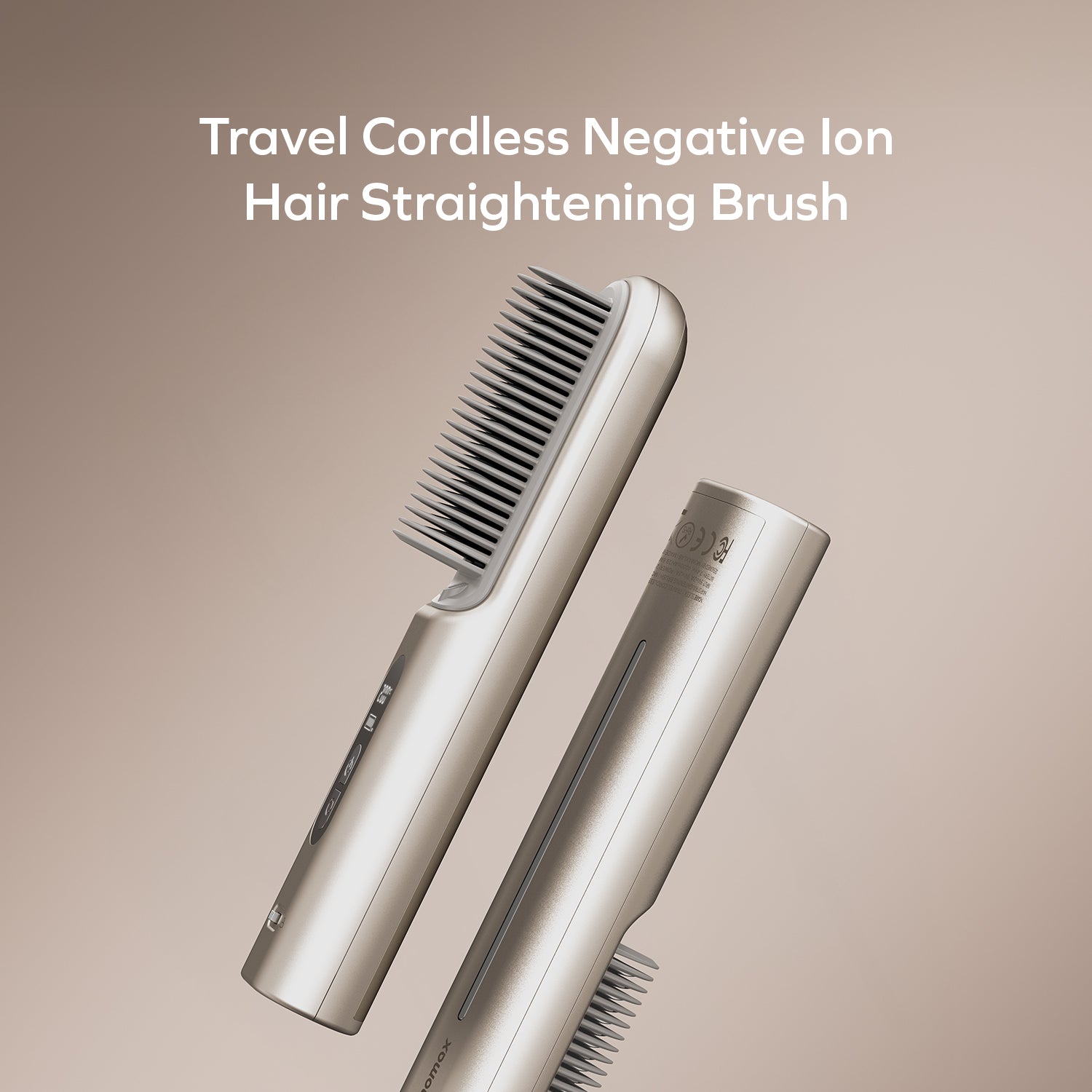 1-Care Sleek Travel Cordless Negative Ion Hair Straightening Brush
