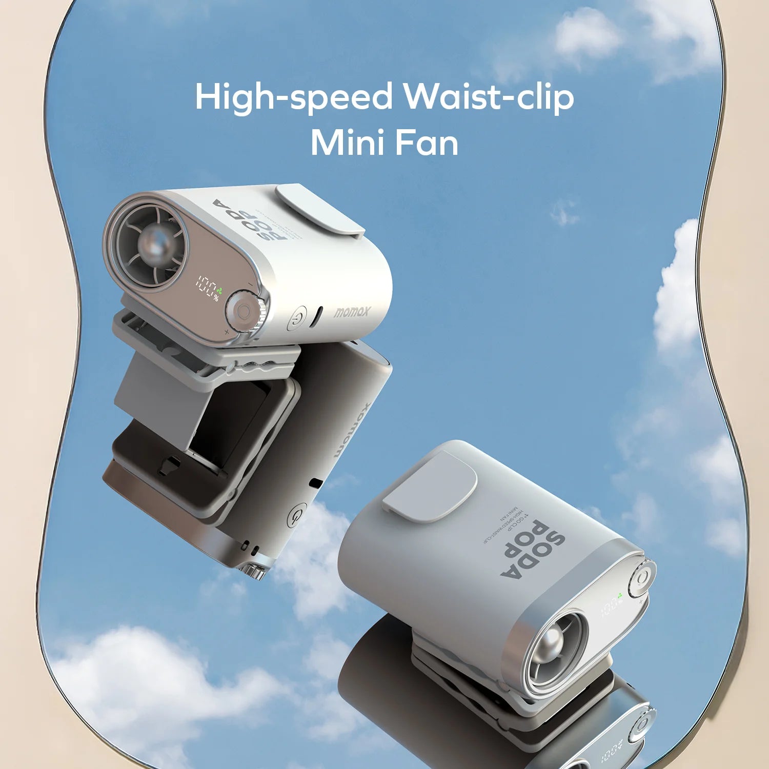 1° Go Clip High-Speed Waist-Clip Mini Fan