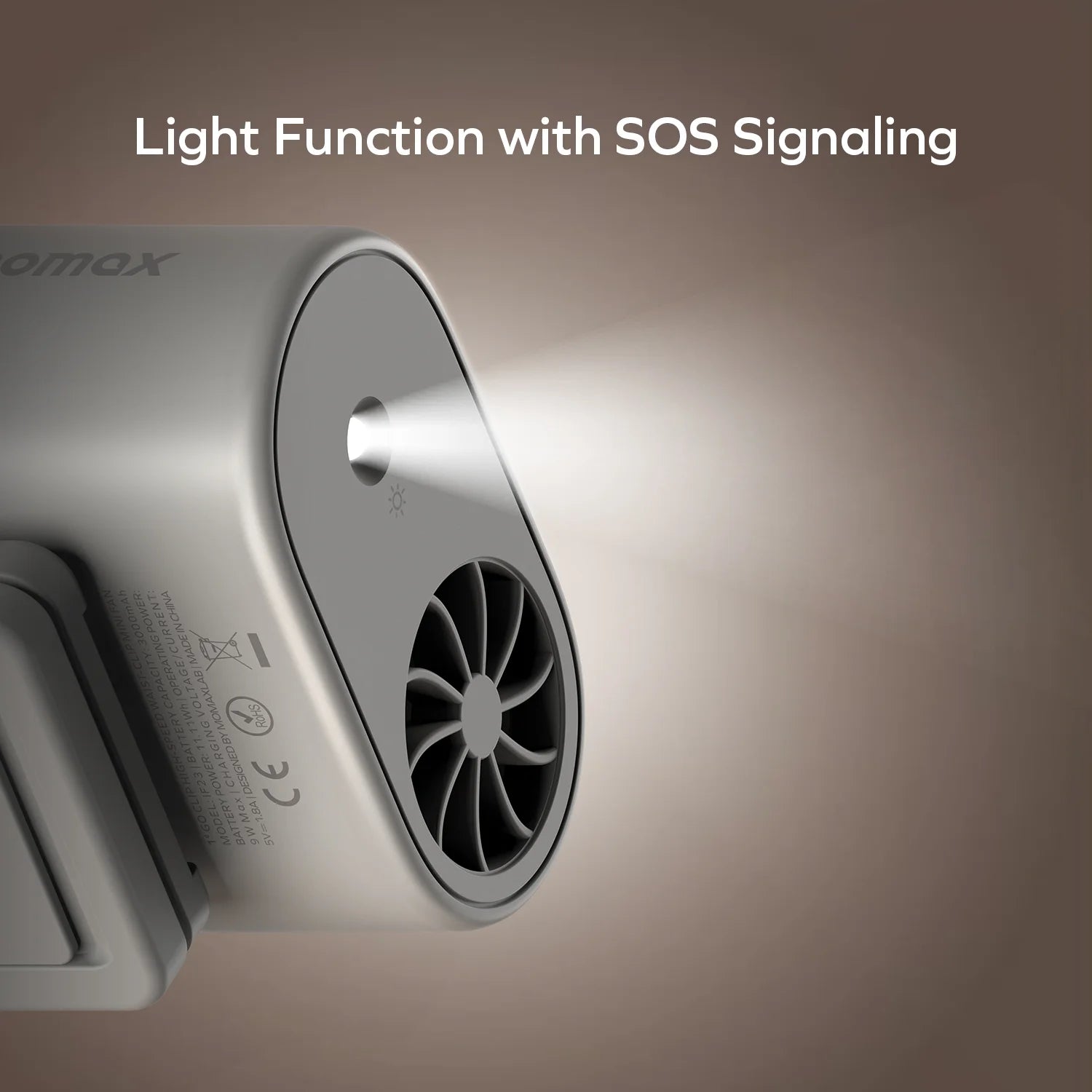 1° Go Clip High-Speed Waist-Clip Mini Fan